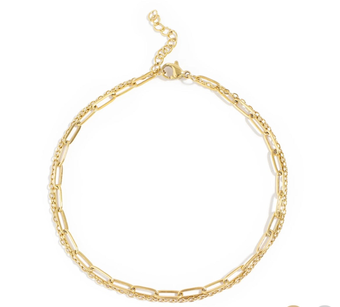 Double Chain Anklet