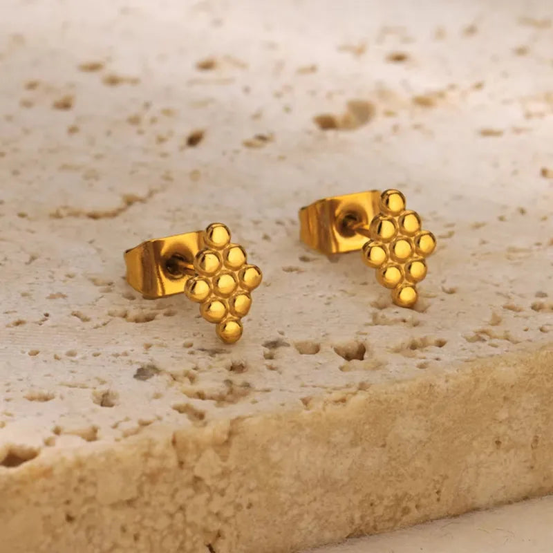 Beaded Stud Earrings