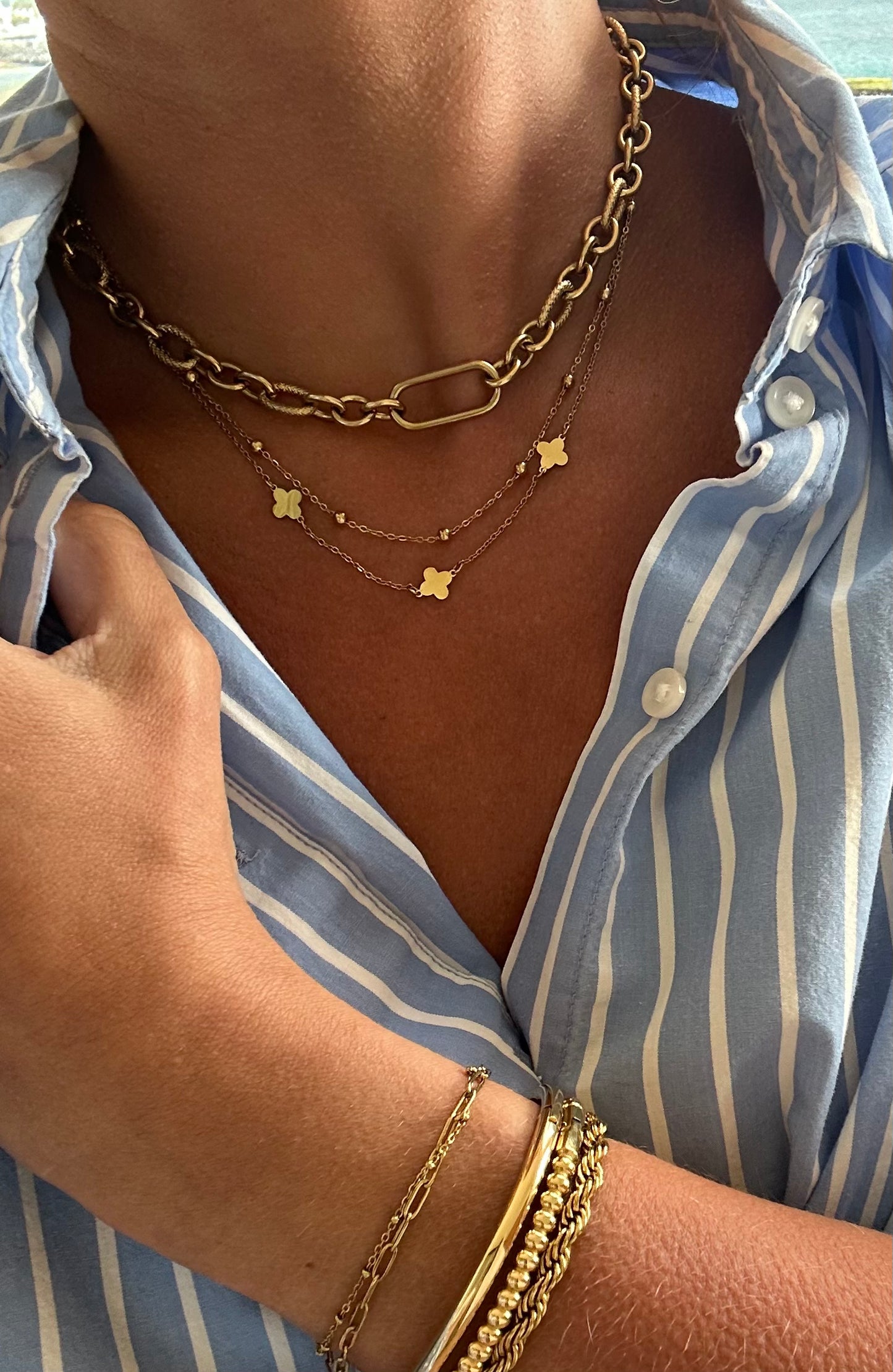 Etched Chain Necklace