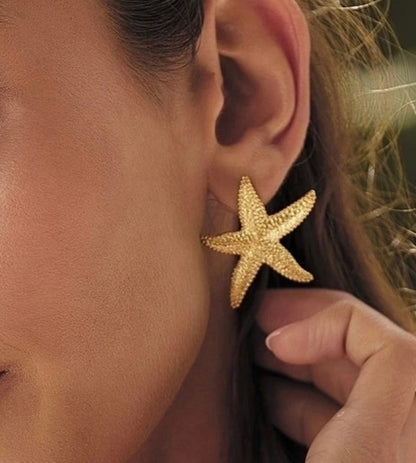 Starfish Gold Earrings
