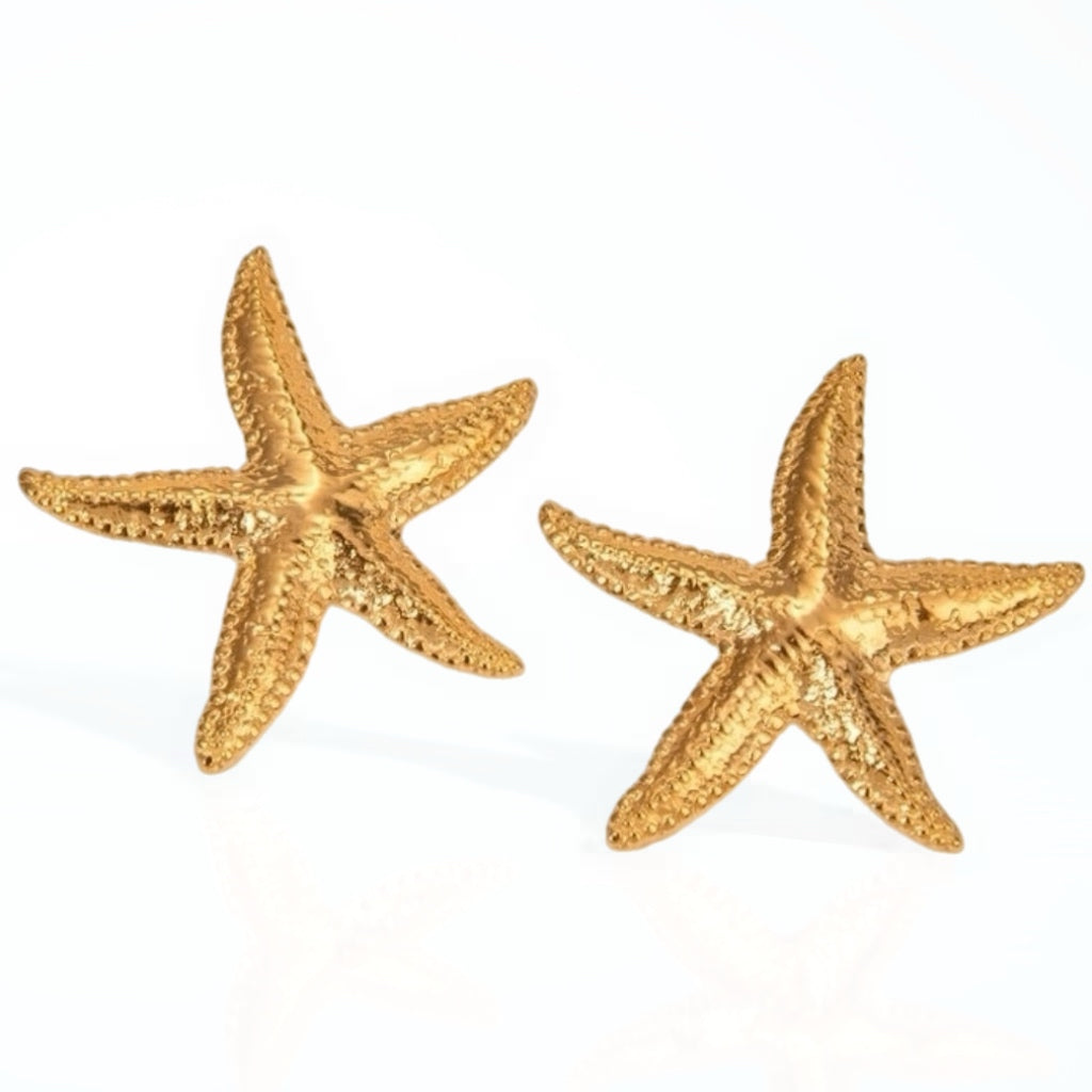 Starfish Gold Earrings