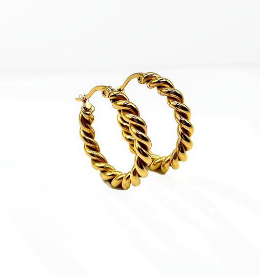 Twist Hoop Earrings