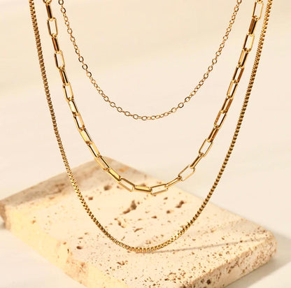 Triple Chain Necklace