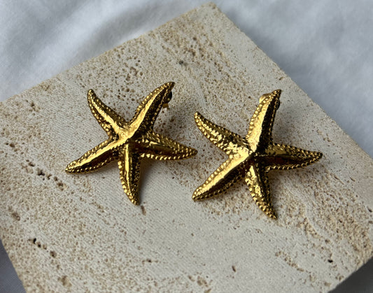 Starfish Gold Earrings