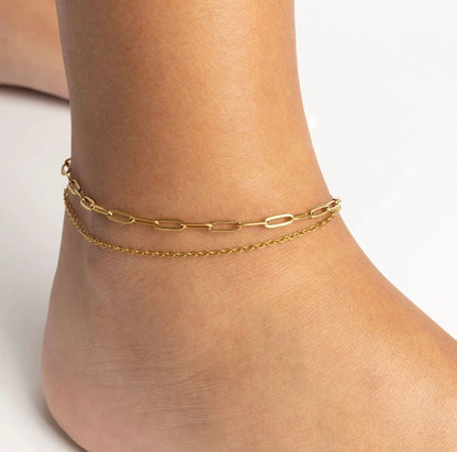 Double Chain Anklet