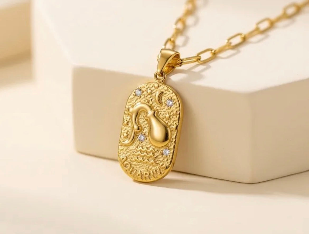 Astrology Paperclip Necklace