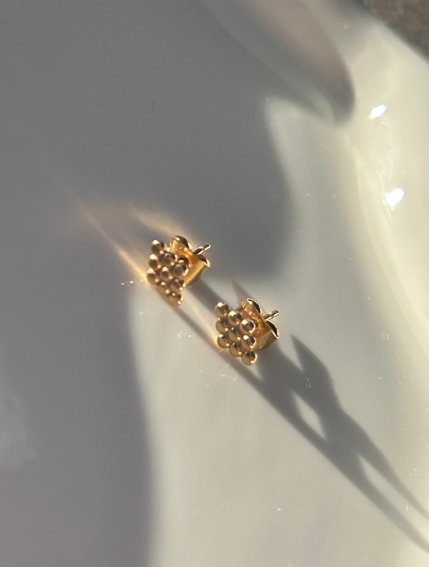 Beaded Stud Earrings