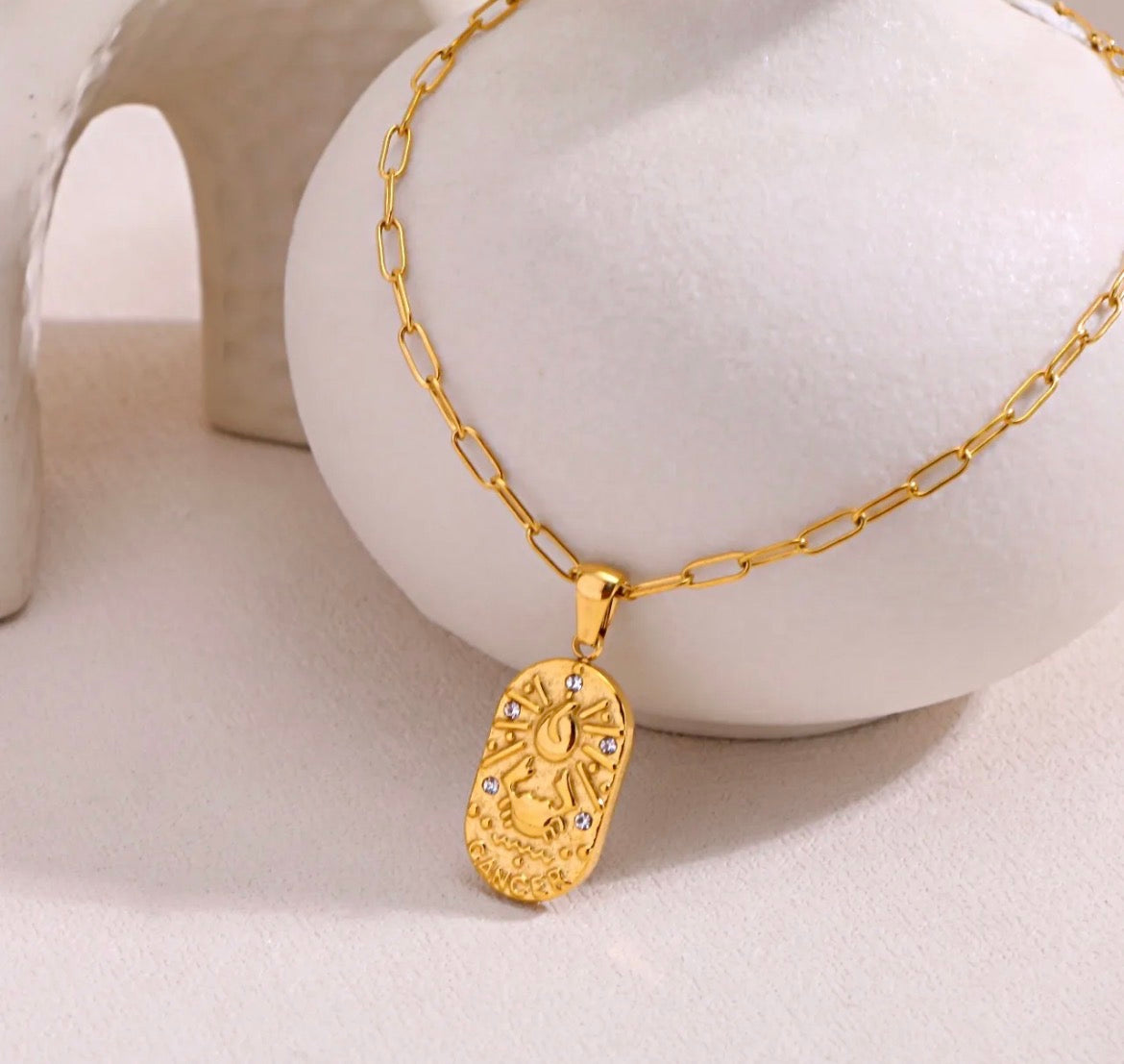 Astrology Paperclip Necklace