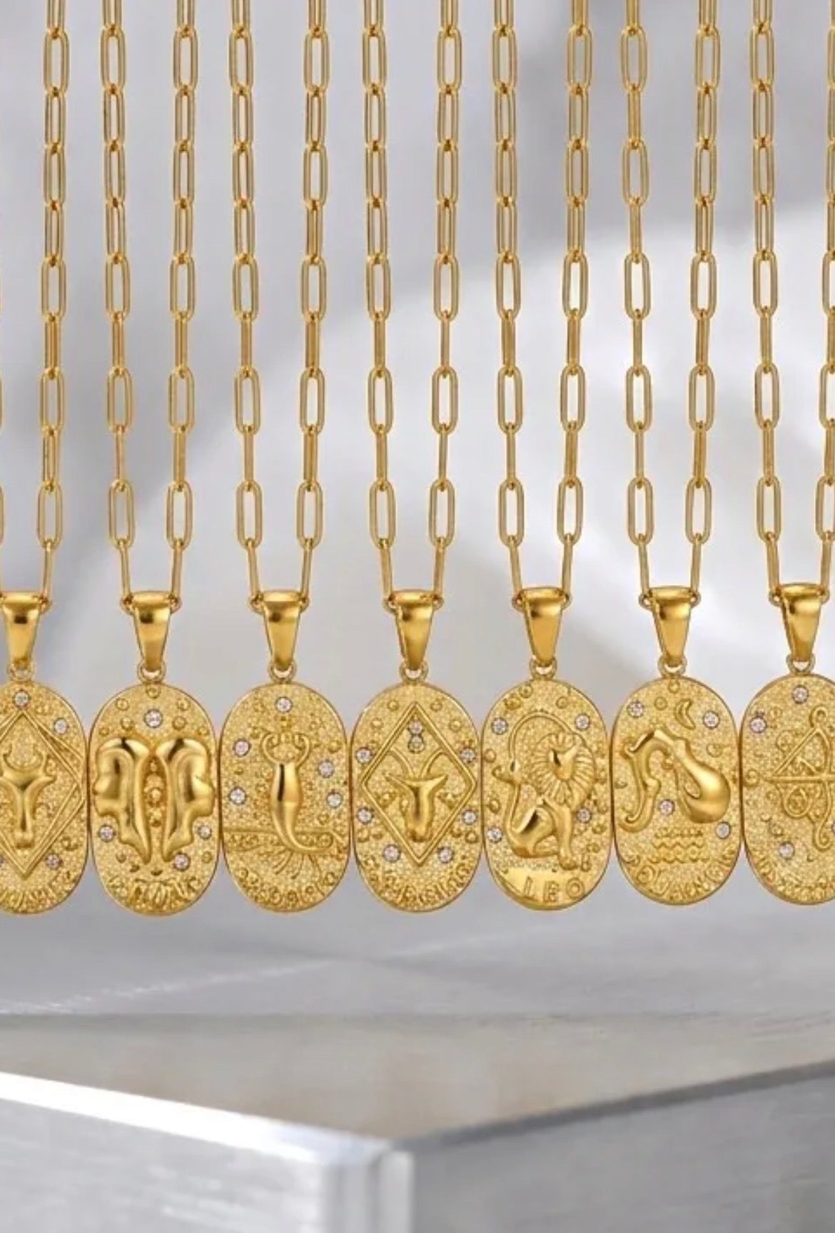 Astrology Paperclip Necklace