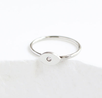 Evil Eye Ring (Silver)