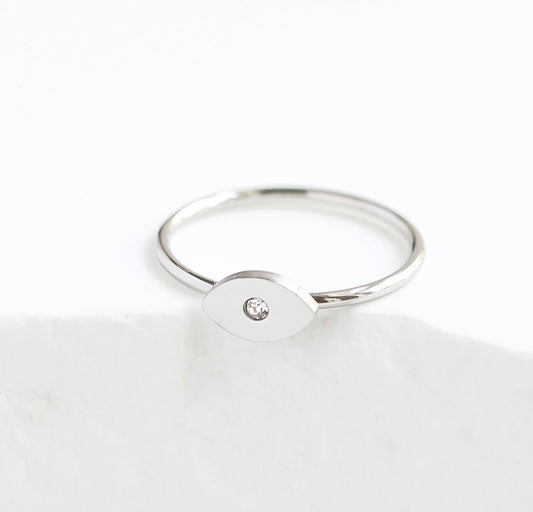 Evil Eye Ring (Silver)