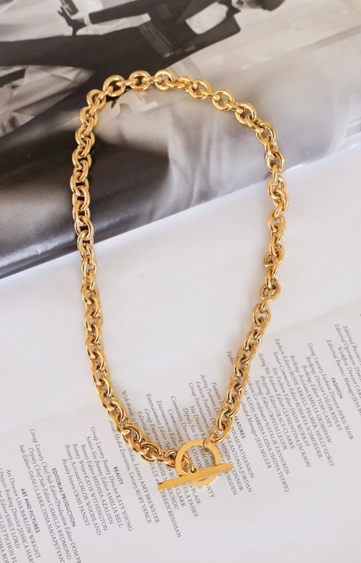Geometric T-Bar Necklace