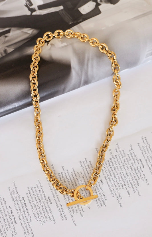 Geometric T-Bar Necklace