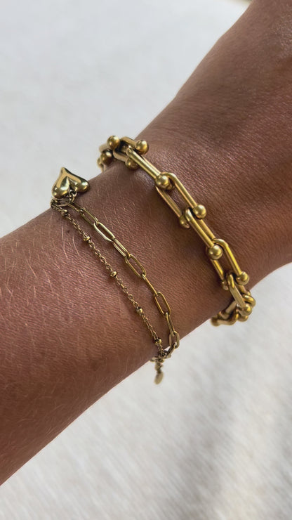 Linked Ball Chain Bracelet