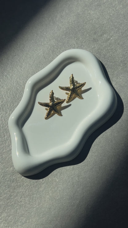 Starfish Gold Earrings