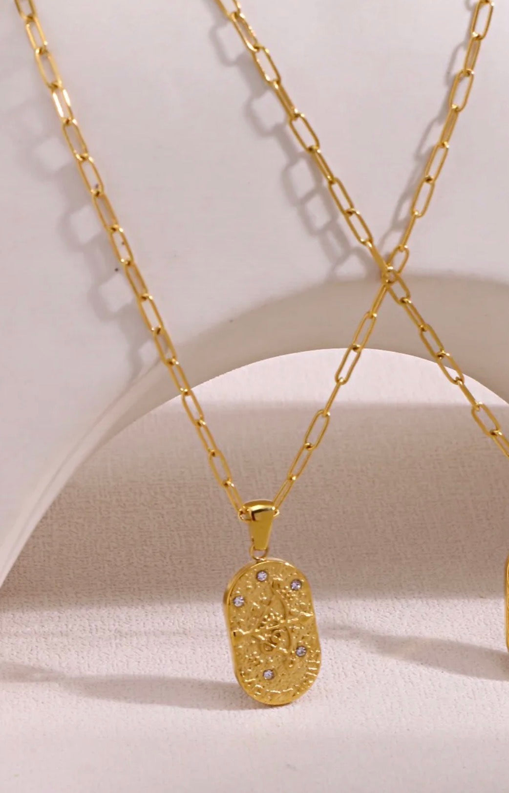 Astrology Paperclip Necklace