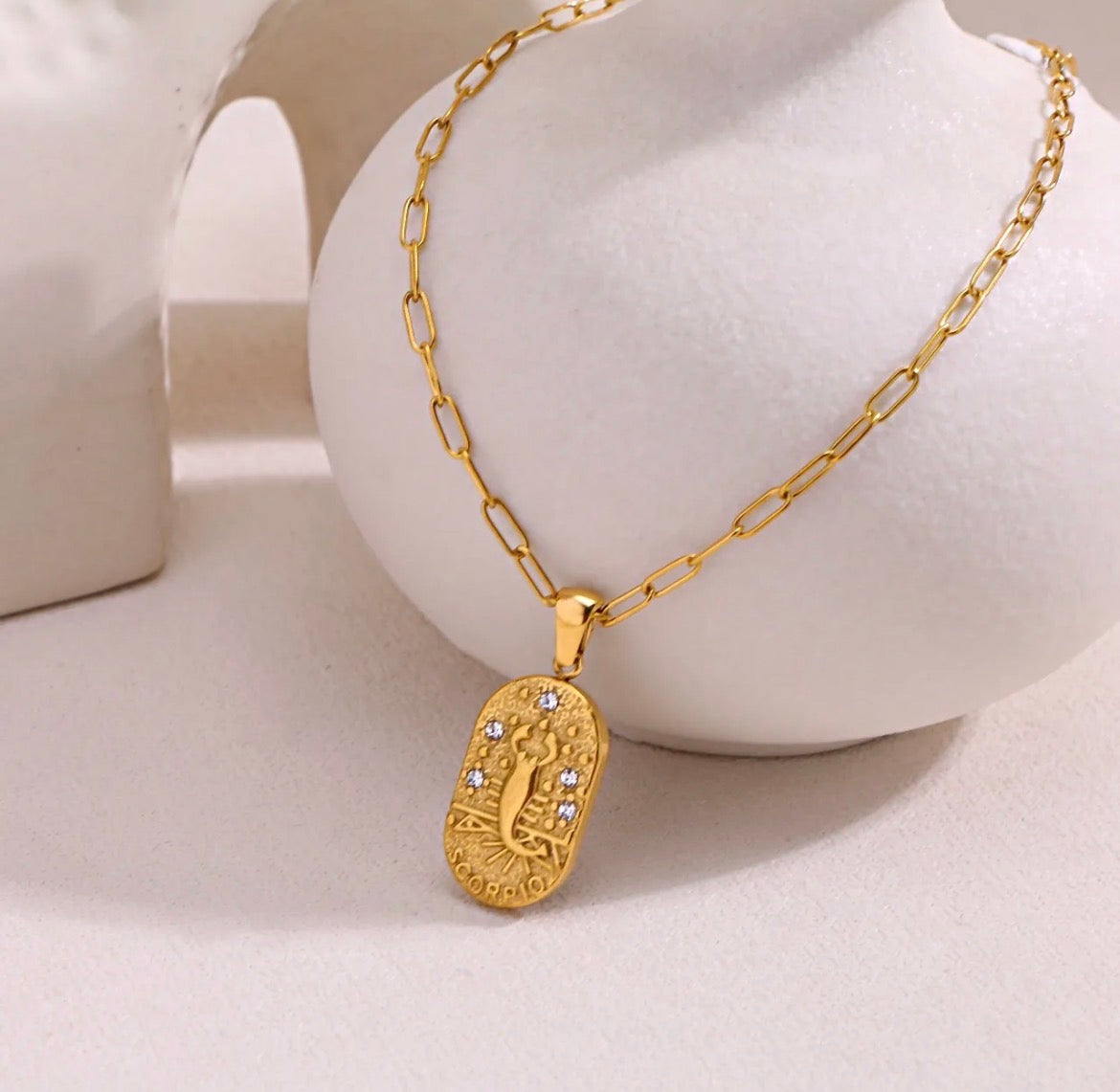 Astrology Paperclip Necklace