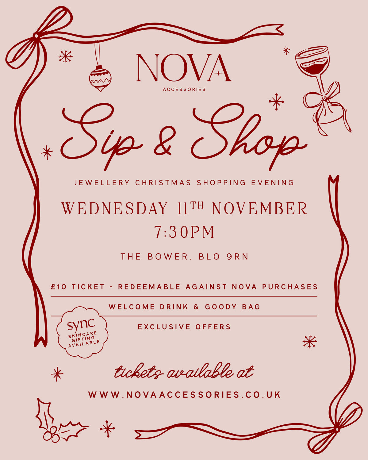 Festive Sip & Shop Ticket