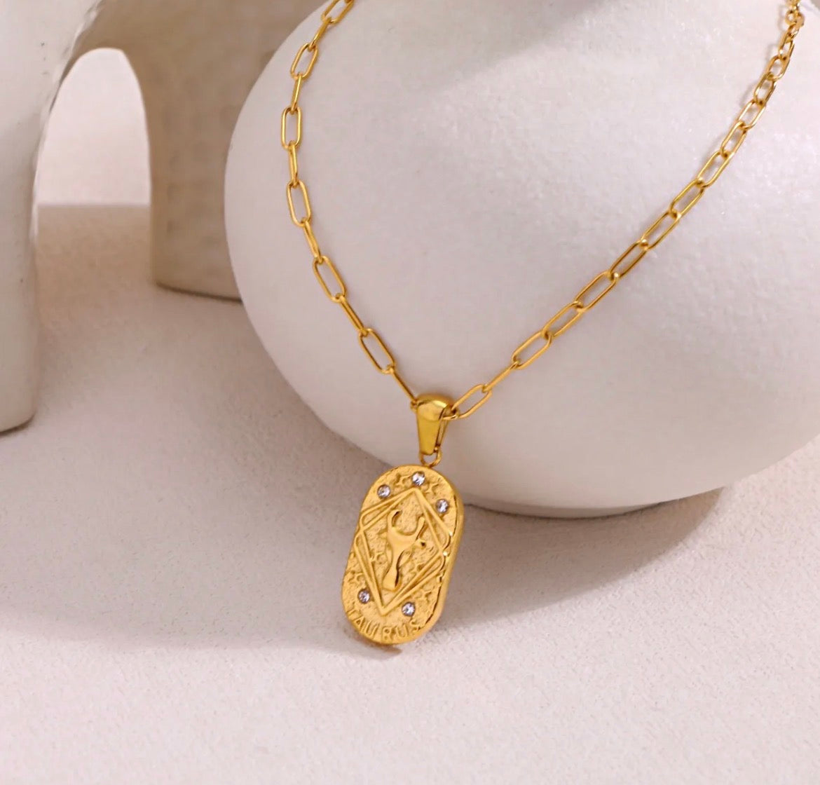 Astrology Paperclip Necklace